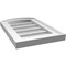 Ekena Millwork Arch Top Surface Mount PVC Gable Vent: Functional, w/ 2"W x 1-1/2"P Brickmould Frame, 12"W x 18"H GVPAR12X1802SF - alternate 2